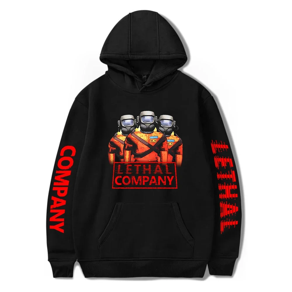 Hot Game Lethal Company Funny Hoodie Hip Hop Graphic Sweatshirt Poleron Hombre Streetwear Harajuku Tracksuit Oversized Clothes