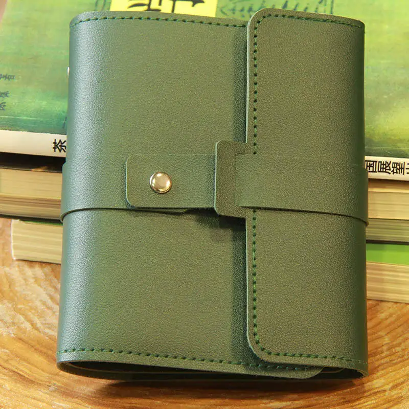 

PU Leather Earrings Organizer Album Portable Ear Studs Storage Bag Travel Jewelry Case Solid Color Earring Book