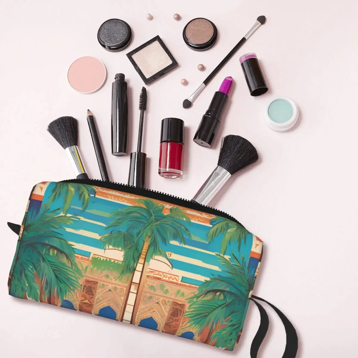Palace Entrance Makeup Bag Cosmetic Organizer Toiletry Cosmetic Bag for Women Beauty Travel Pencil Case