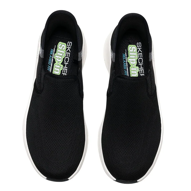 

Мужские спортивные повседневные туфли Skechers без шнурков, удобные, легкие, мягкие, для ходьбы 232463-Blk