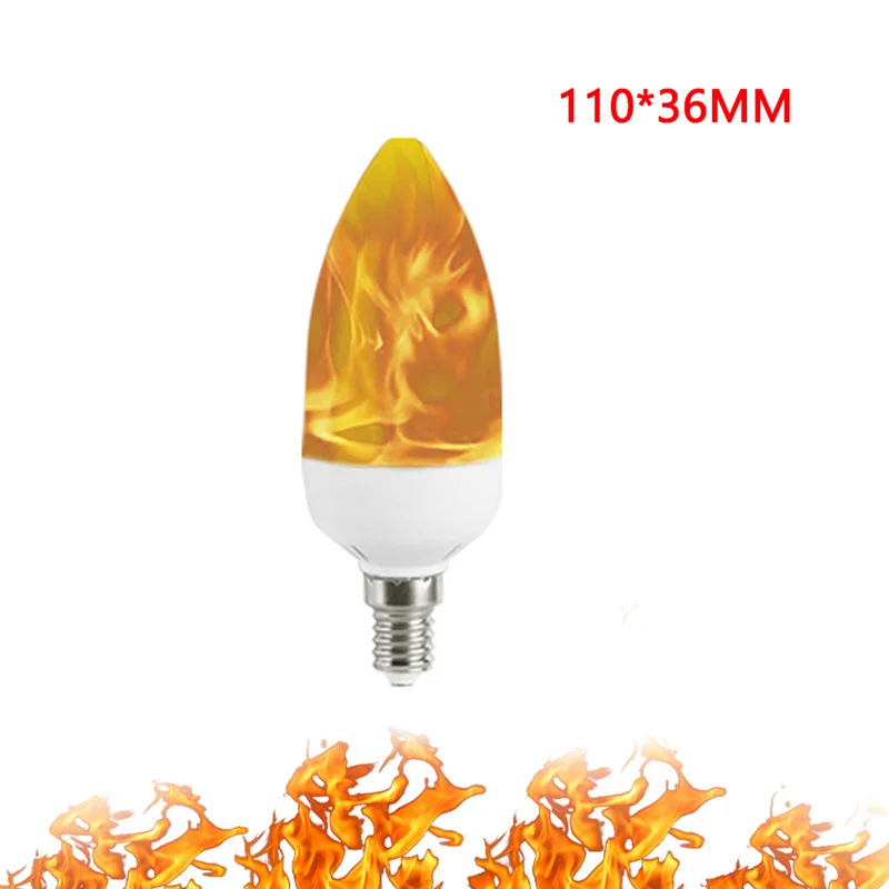 B22 LED Bulb E27 E14 LED lamp Flame Effect Fire Lighting 9W 15W Flickering Emulation flame Light 1300K-1800K 85-265V Flame lamp