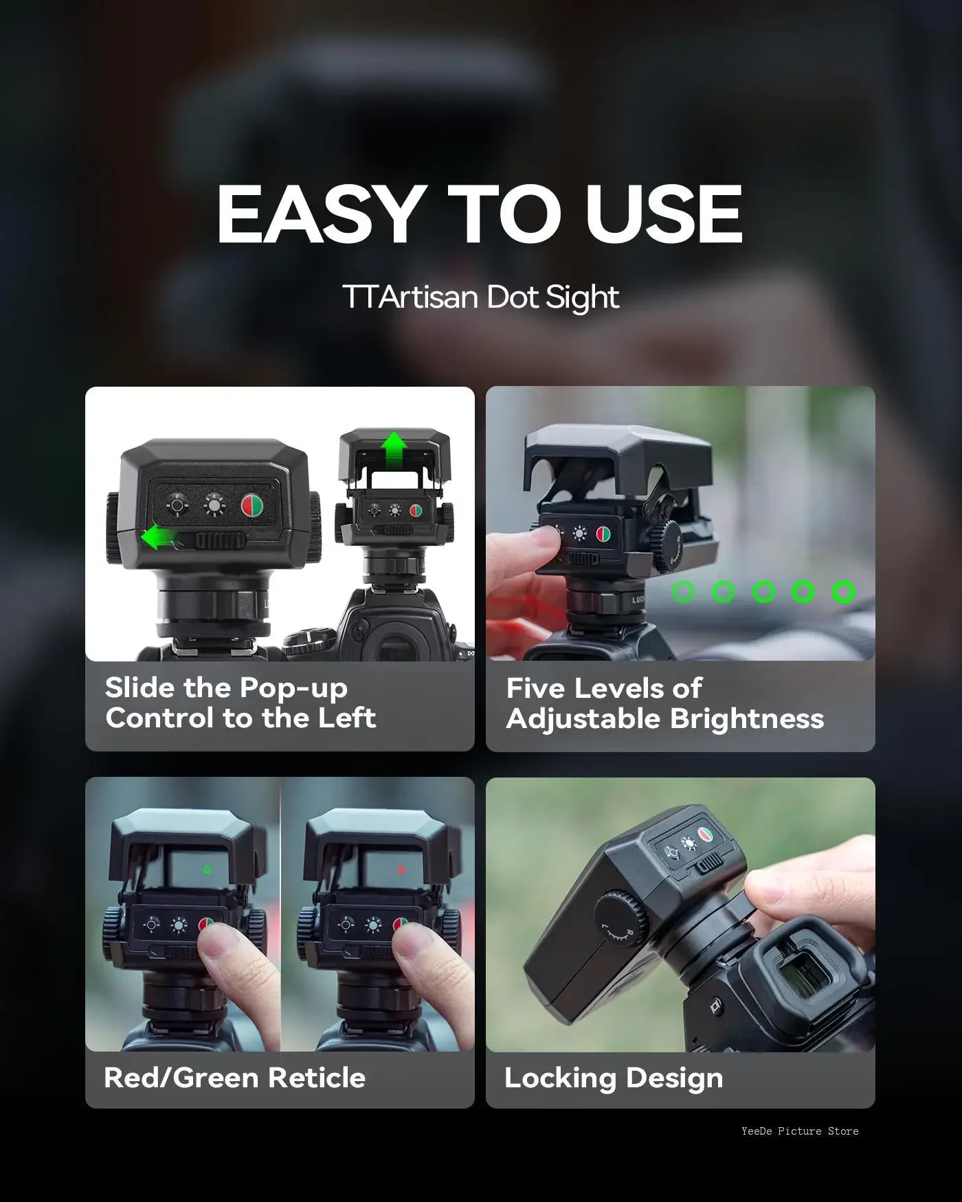 TTArtisan Dot Sight for Telephoto Lens Photography Accessories with Cold Shoe Mount Locking Design Accessories view 2