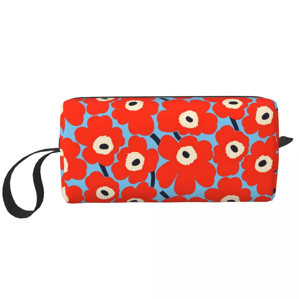 Custom Little Poppy Print Toiletry Bag for Women Fashion Modern Style Makeup Cosmetic Organizer Lady Beauty Storage Dopp Kit Box