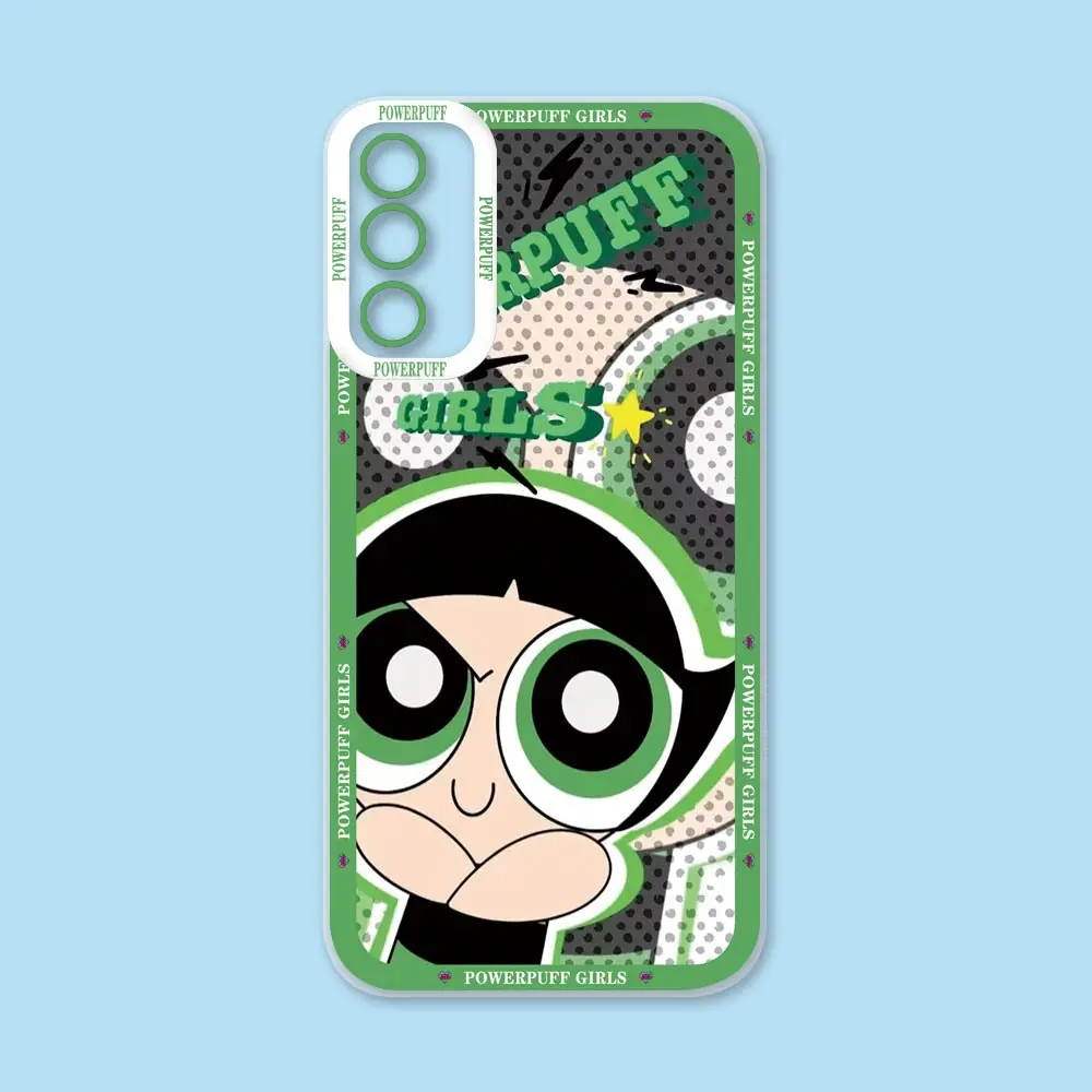 P-Powerpuff เคสอนิเมะสาวๆสำหรับ Samsung Galaxy A73 A72 A71 A53 A52 A51 A50 A42 A33 A31 A30 A23 A21S ฝา A12 A13