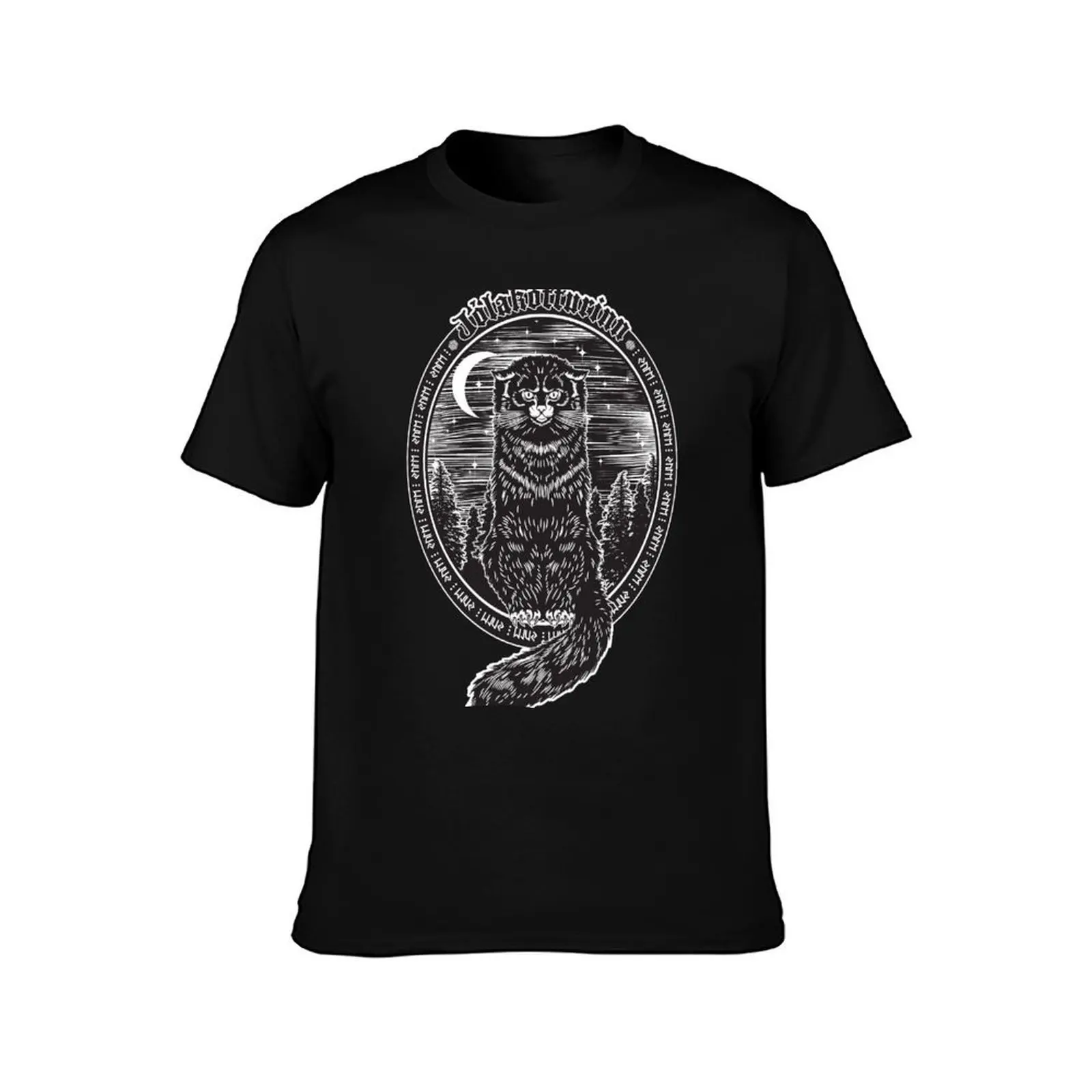 Yule Cat of Iceland Jolakotturinn Icelandic Christmas T-Shirt Holiday Casual Short Sleeve Top T-Shirt