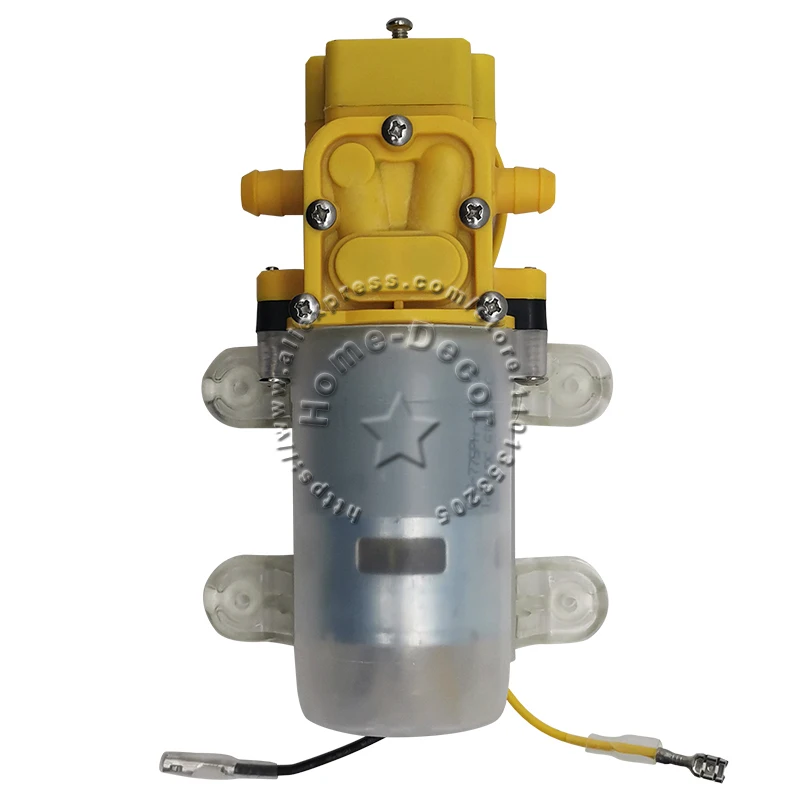 

1 шт. 12В/24В 60Вт 4л/мин 5Бар Микроэлектрический диафрагменный водяной насос высокого давления для распыления, бытовой, самовсасывающий, повысительный