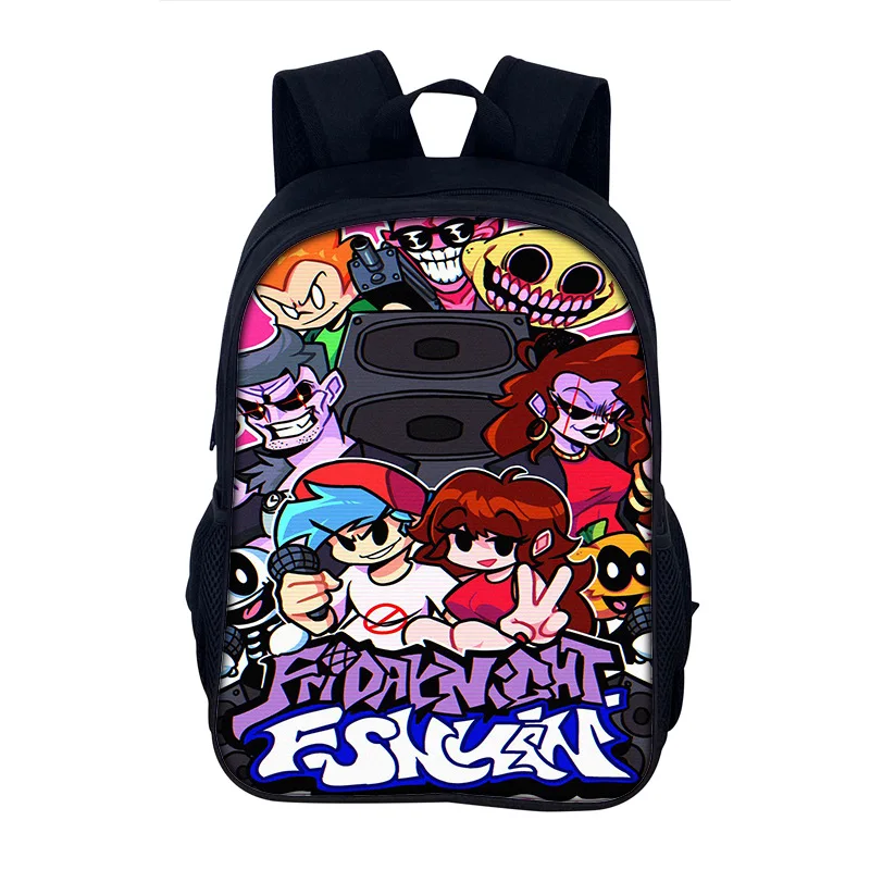 Friday Night Funkin Cartoon Backpack School Bag 40cm/15.7inch Backpack Book Bags Computer Backpack for Boy Girl Best Gift