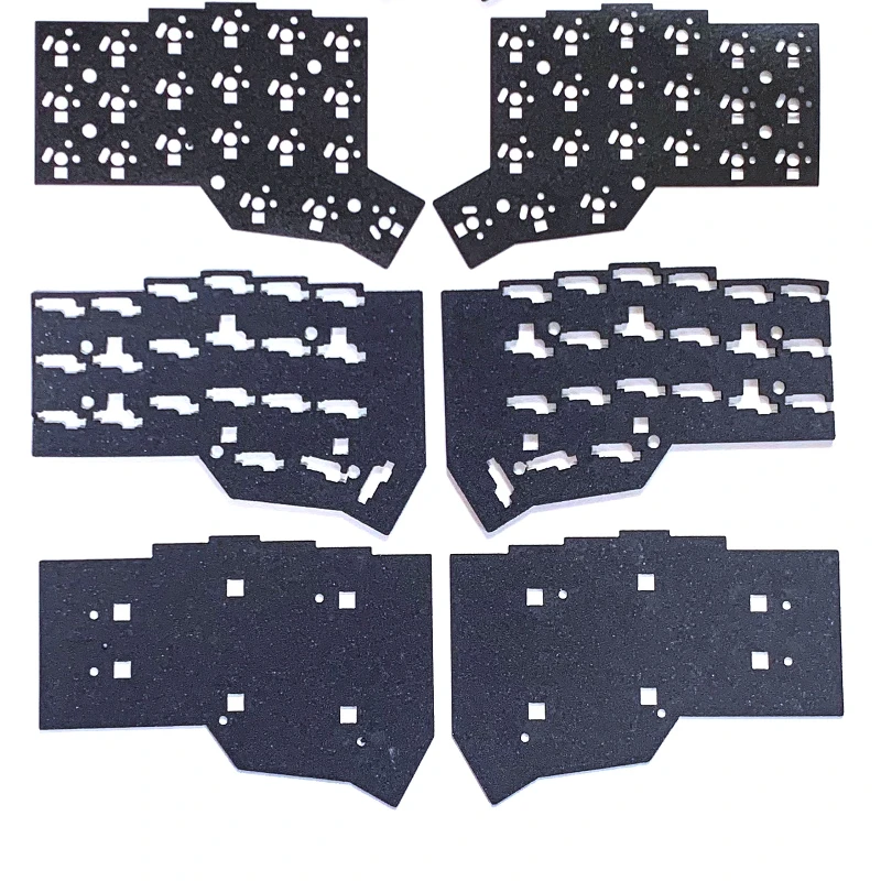 

Corne V3 Разделенная клавиатура Комплект шумоподавления Сэндвич Хлопок Вал Нижняя накладка Вал Корпус База Хлопок Набор из 4 предметов для клавиатуры