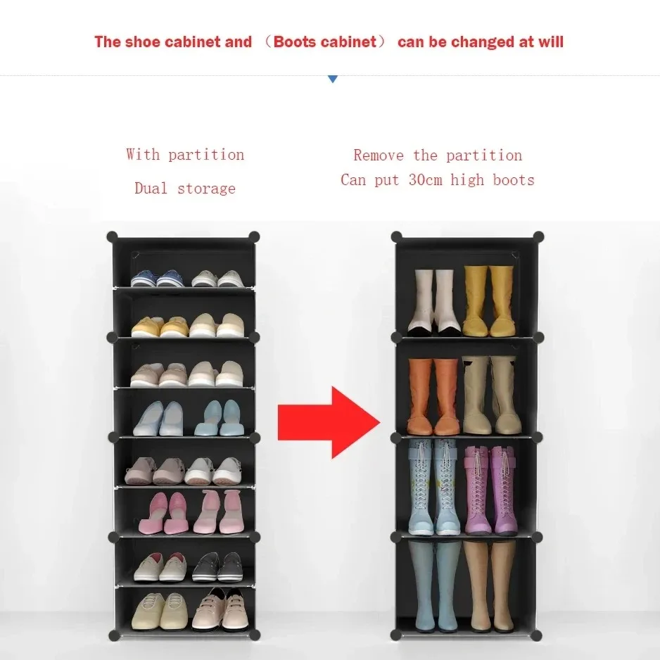 

Multi-Cube Plastic Shoe Cabinet Saving Space Stand Holder Organizer Removable Storage Shoes Boots DIY Shoe Rack Keep Room Neat