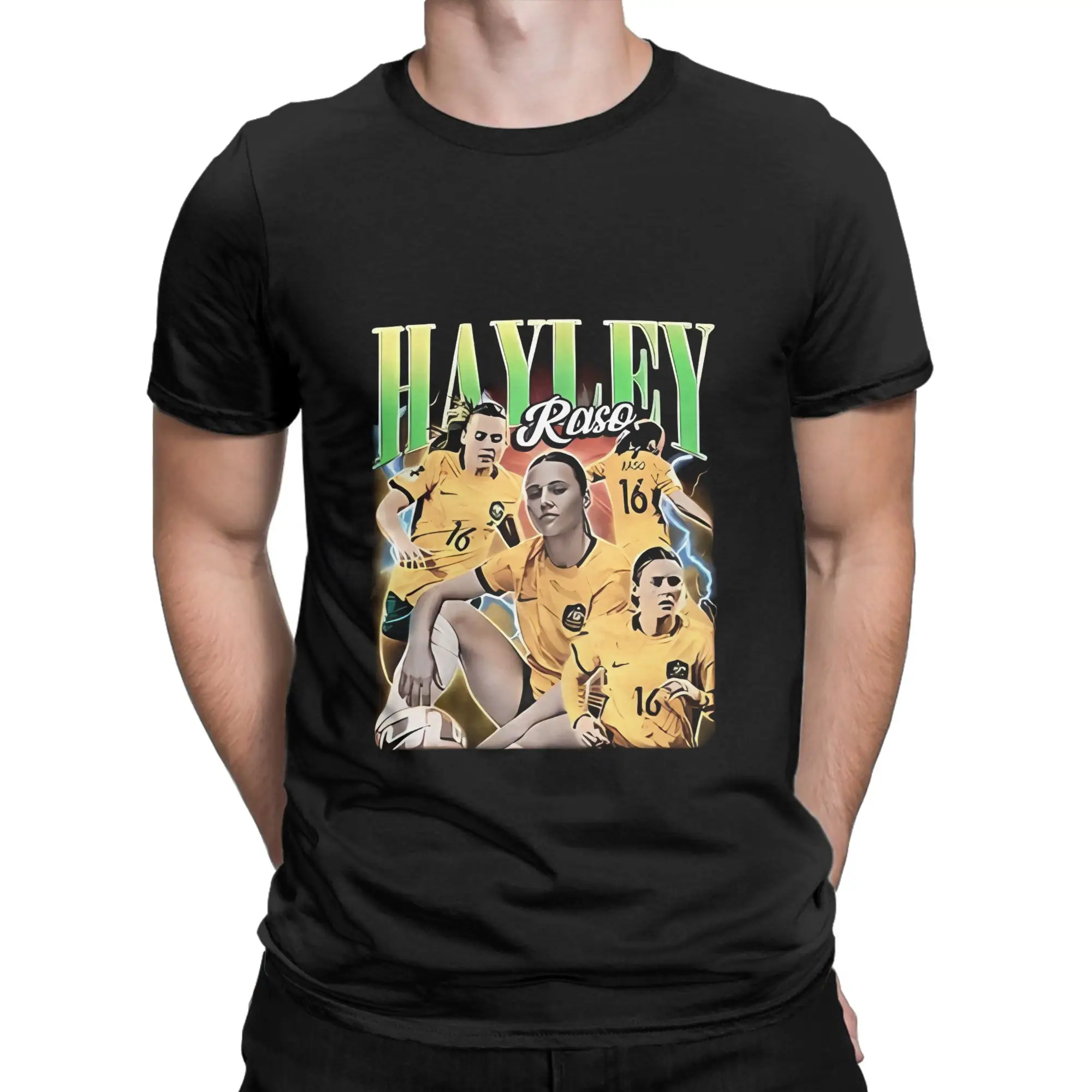 Hayley Raso Homage Novelty Camiseta 100% algodón Matildas Tops Camisetas para hombres