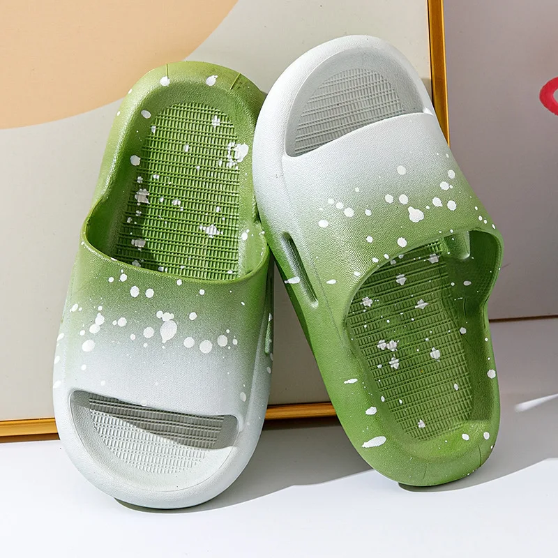 Summer Kids Shoes Open-toe Slippers Boy Girl Waterproof Light Slippers Indoor Shower Anti-slip Slippers Children Beach Sandals