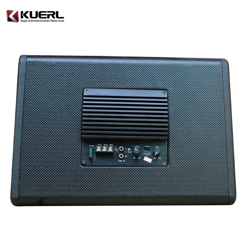 Best 10-Inch Active Power Car Audio Subwoofer 12V with 2000W RMS Single Coil Paper Cone Ferrite Magnet Compatible Models