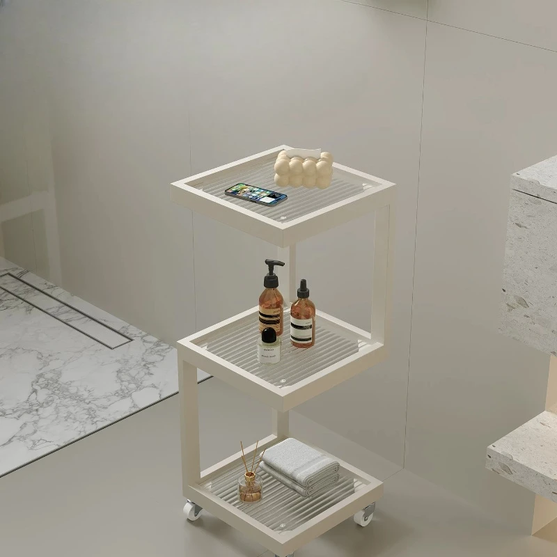 3C Certified Tempered Glass Corner Shelf Bathroom Narrow Gap Storage Rack Multi Layer Large Capacity Shower Toilet Wall Mount