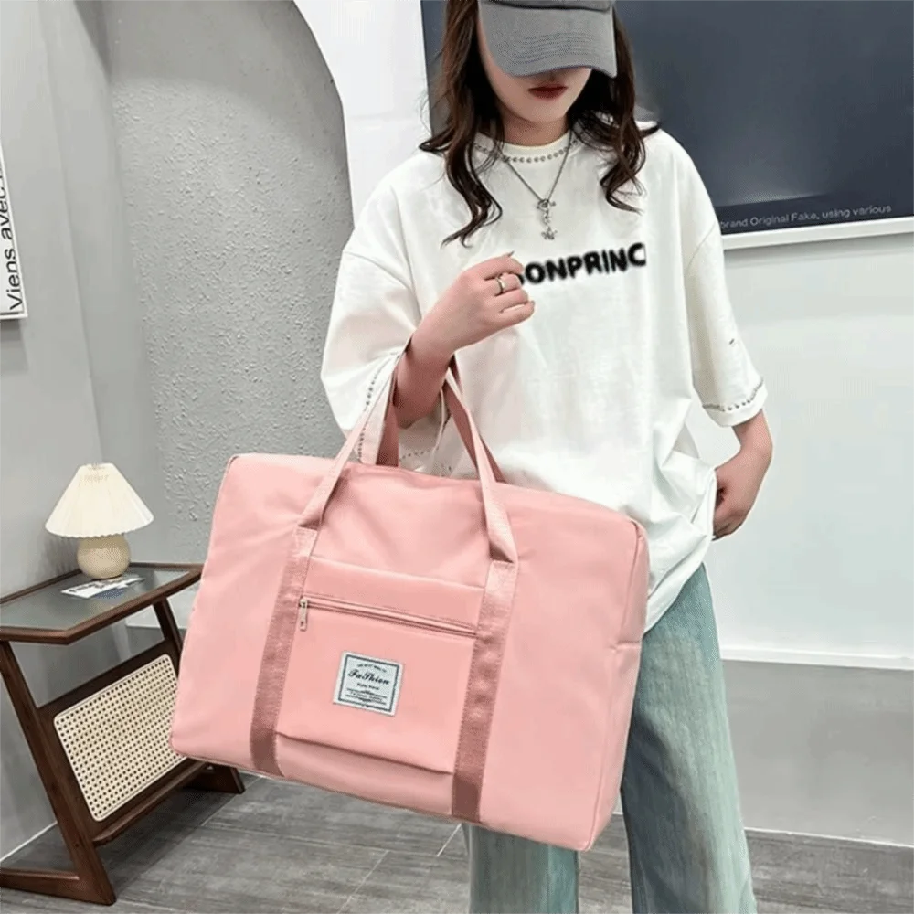 Oxford Cloth Travel Storage Bag Folding Large Capacity Travel Luggage Bag Waterproof Multifunction Trip Handbags Moving