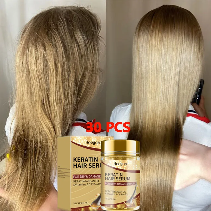

Magic Hair Vitamin Capsule Keratin Oil Fast Restore Hair Soft Smooth Shiny Deep Moisturizer Frizzy Dry Scalp Hair Care Products
