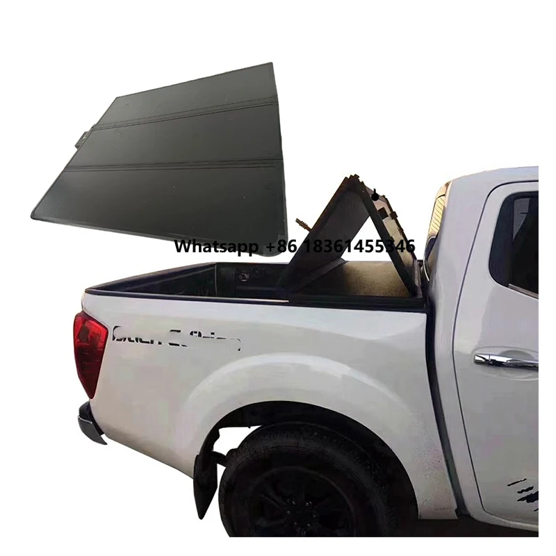 

NP300 Pickup Trucks Hard Tri-Folding Aluminum Alloy Locking Bed Cover
