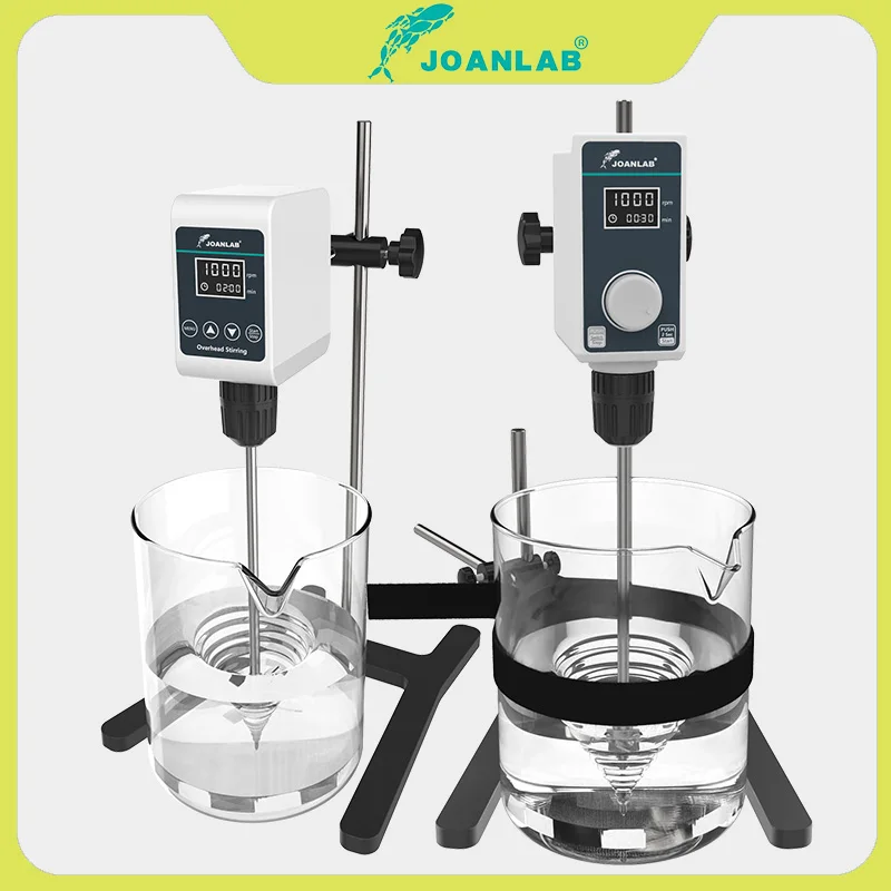 JOANLAB Stirrer Laboratory Digital Display Overhead Stirrer Electric Mixer Laboratory Equipment 5/10L 1200rpm 110/220V