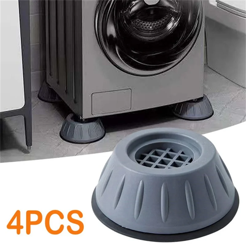 

4Pcs Washer Foot Pad Anti Vibration Pads Washing Machine Holder Dryer Shock Support Prevent Moving Non-Slip Home Supplies