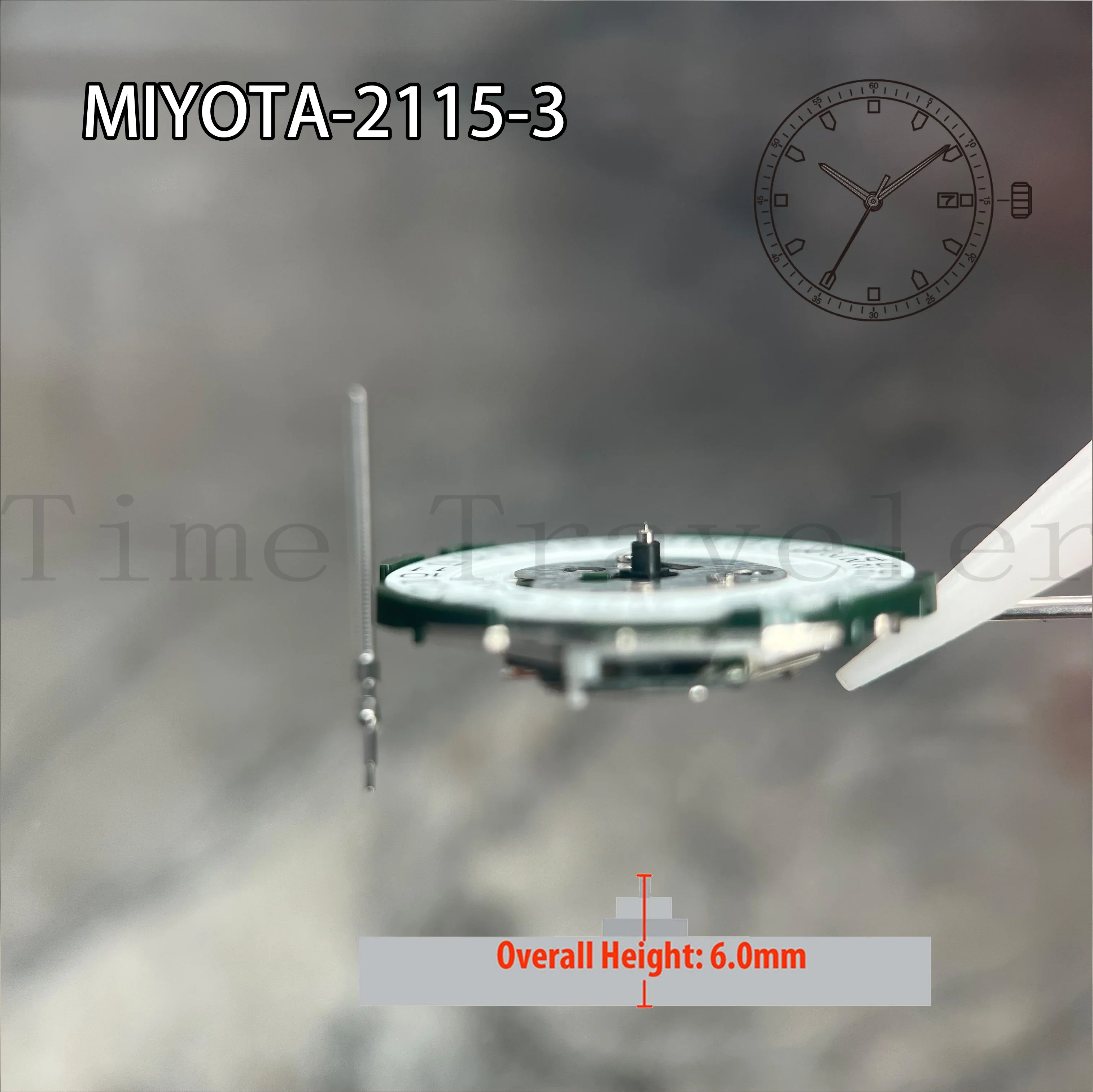 Miyota 2115 Quartz Movement Japona 2115-3 Movement Watch Parts Repair Accessories With Date Display Calendar Japan Movement