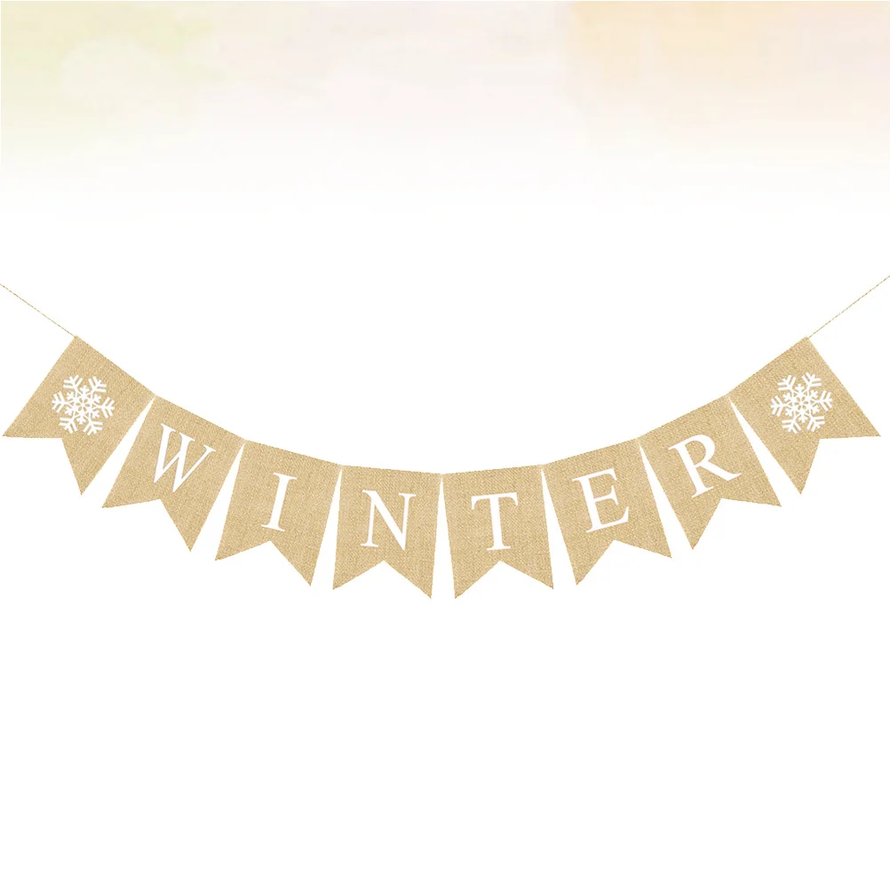 

Chic Winter Letter Banner Dovetail Party Decor Hanging Pull Flag Create Special Moments Party Banner Pull Flag