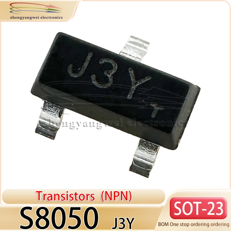 SS8050 Y1 SS8550 Y2 50PCS S8050 J3Y S8550 2TY 1.5A 0.5A SOT-23 PNP NPN power transistor transistor transistor transistor - Image 3