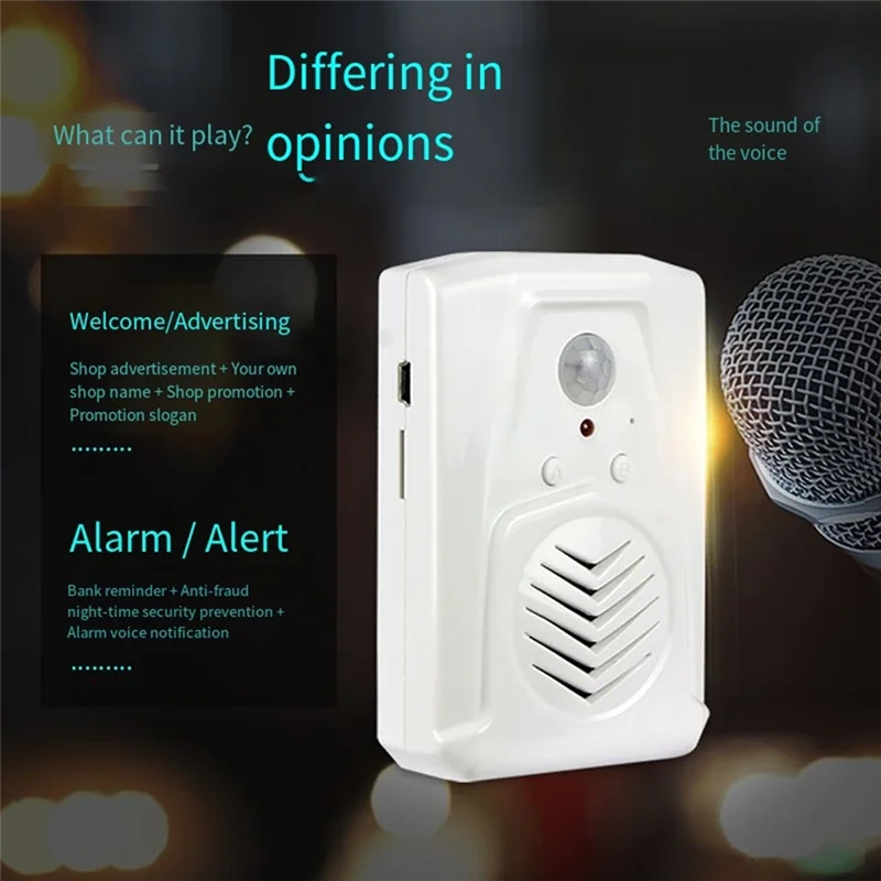 

FEDI-Sensor Motion Door Bell Switch Wireless PIR Motion Sensor For Safety Voice Reminder