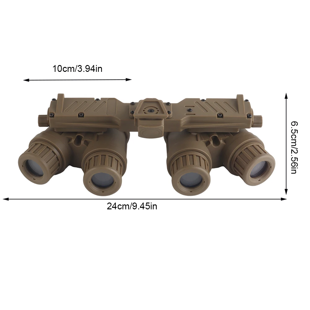 GPNVG 18 gafas de visión nocturna sin función dispositivo de visión nocturna de cuatro ojos modelo binoculares ficticios militares para colección de Fans