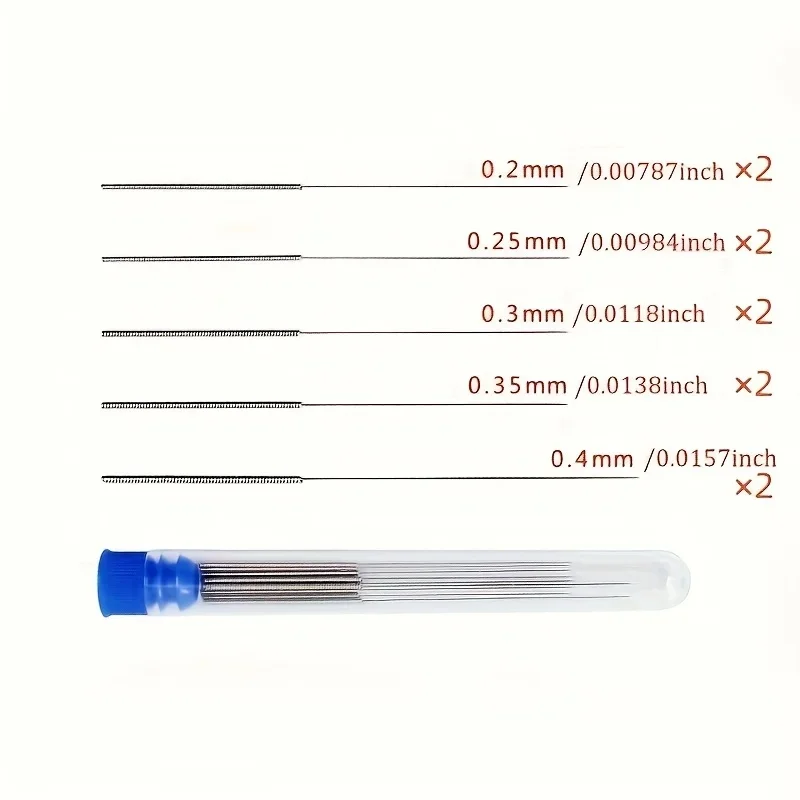 10pcs Cleaning Nozzle Tool Kit - Windshield Wiper, 3D Printer Head, Gas Stove Vent, Showerhead Needle Tube Brush