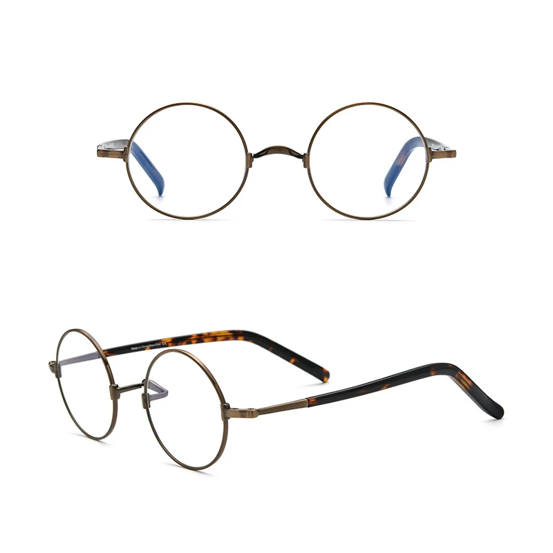 Belight Optical Titanium Flip Design Ultra Light  Men Prescription Round Vintage Retro Eyeglasses Spectacle Frame Eyewear 185735