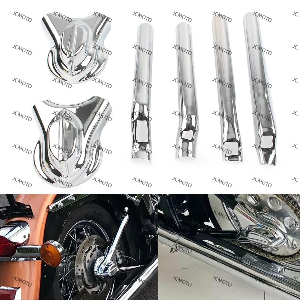 

6Pcs For Harley Softail FXST FXSTC FLSTC FXS FLS FLSTF FLSTFB FLSTN Motorcycle Rear Phantom Swingarm Axle Covers Kit
