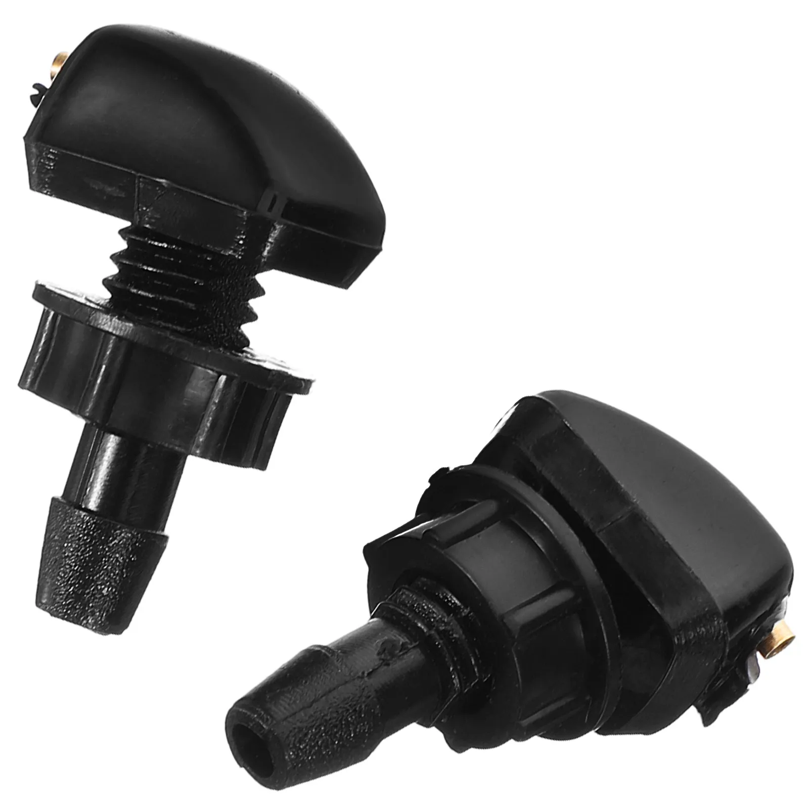 2Pcs Windshield Washer Nozzle Kit Front Wiper Spray Nozzle Replacement Sturdy Nylon Construction Quick Installation Weather