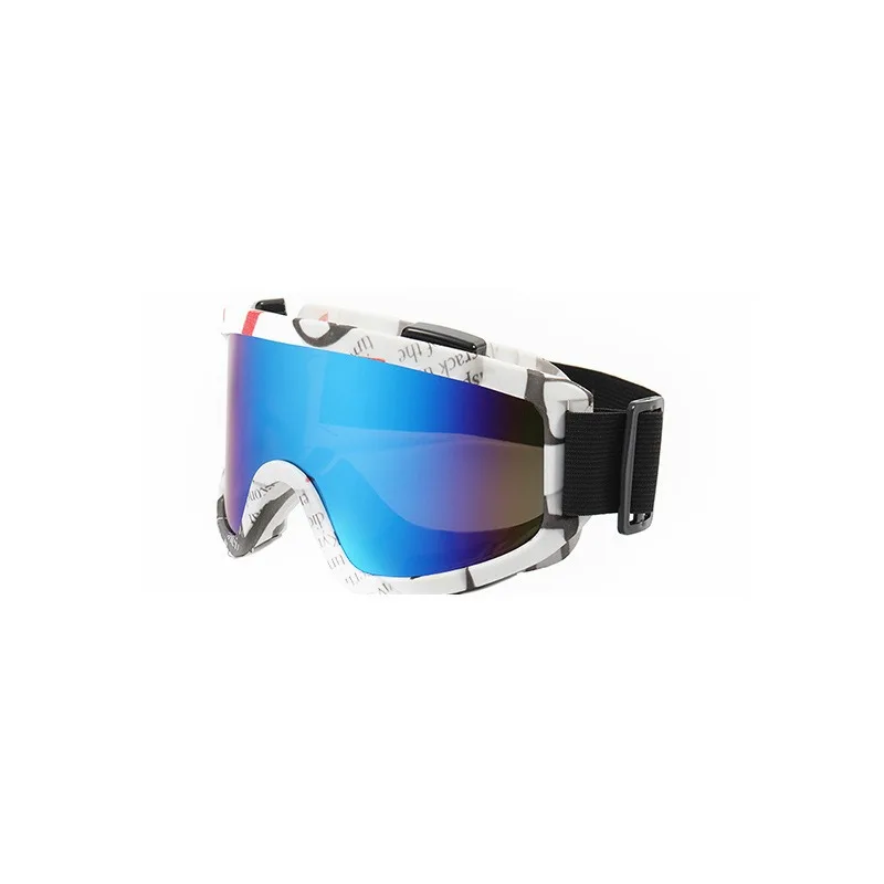 Outdoor Ski Goggles, Colorful Anti-fog and Windproof Large-frame Mountaineering Goggles, Eye-protection Sports Glasses.