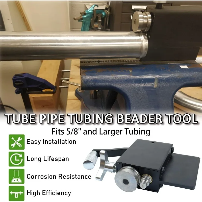 

Инструмент для обжима труб впускного и интеркулера, ручной шариковый роликовый трубопровод, подходит для трубок 5/8 или большего идентификатора, алюминиевых автомобильных трубок