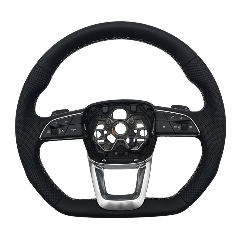 

Горячая распродажа, самый популярный кожаный руль для Audi A3 A4 A5 A6L A8 Q5 Q7 Q8 TT B9, автомобильный руль