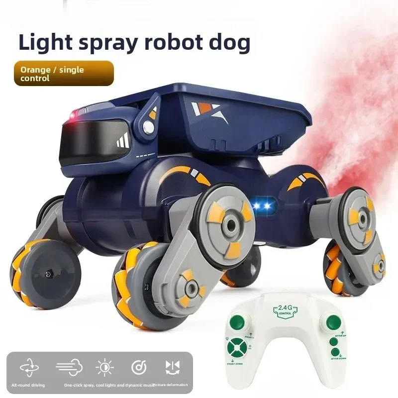 product eight-wheeled robot dog remote control car spray stunt water car