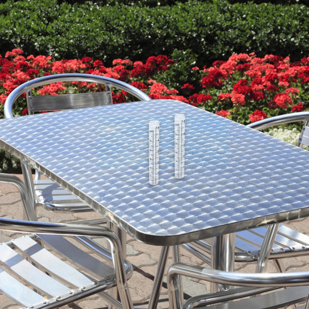 

3Pcs Rain Gauge Replacement Tube Transparent Glass Rain Collector Meter for Outdoor Garden Lawn Water Measuring Tool