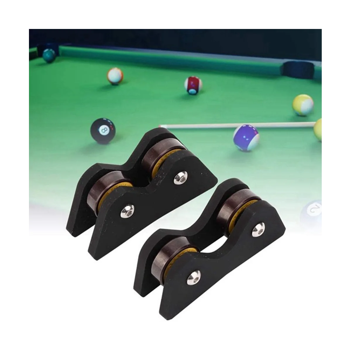 1 Set 2PCS Billiard Ball Straightness Checker Pool Cues Roller Checker Inspection Tool for Snooker Cues Balls