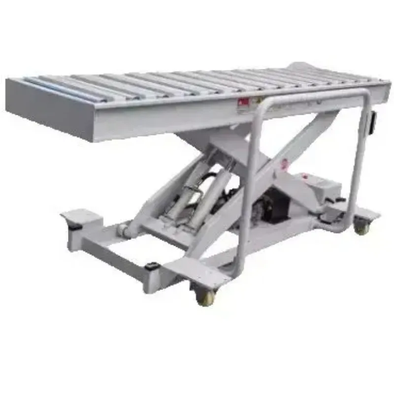 Electric lifting platform Mobile hydraulic loading and unloading feeder Manual push-pull lifting truck hoist