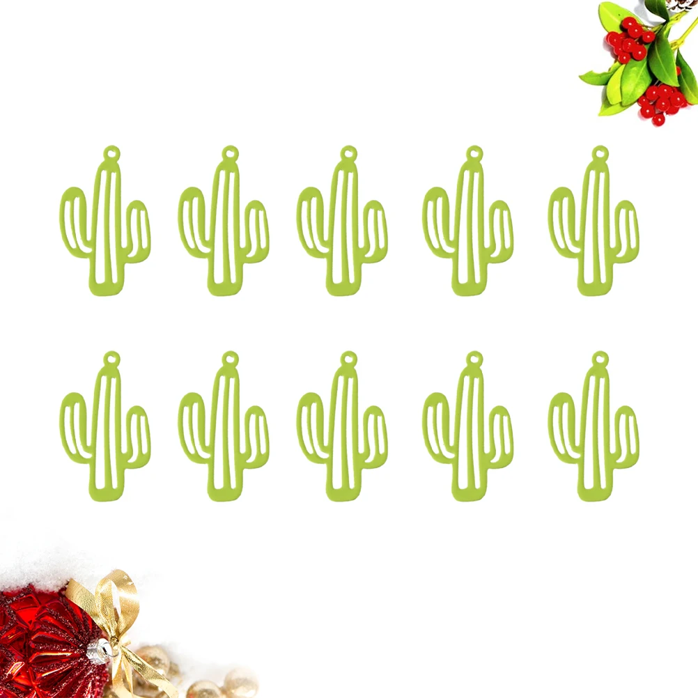 

10pcs Green Cactus Earring Making Materials DIY Jewelry Accessories Fashionable Decor For Creative Craft Tool