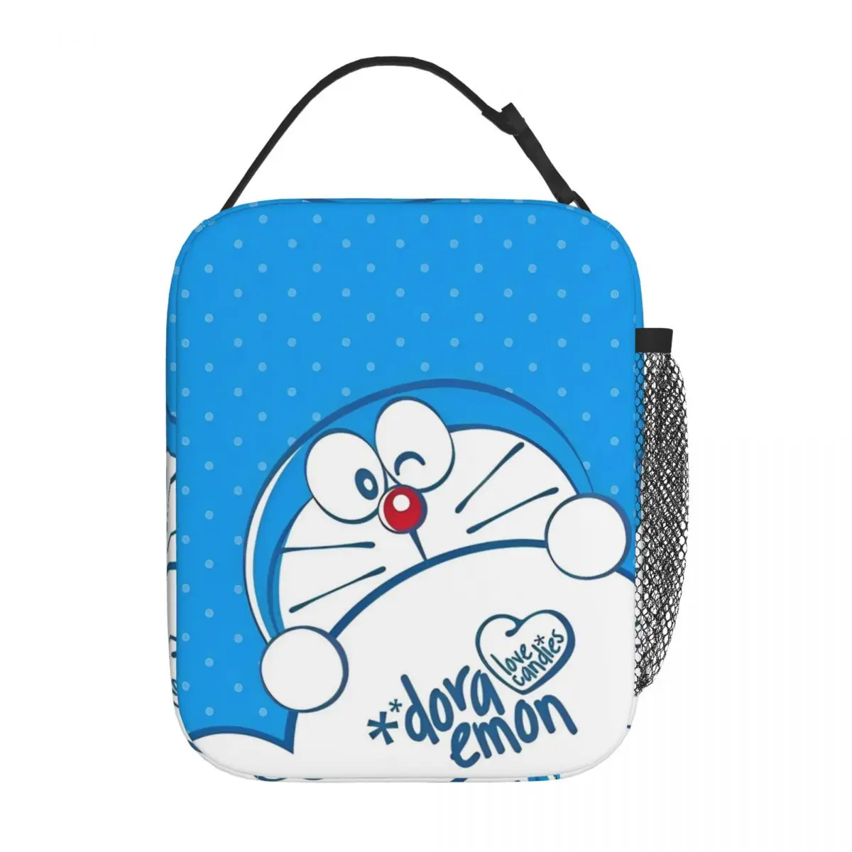 

D-Doraemons Kawaii Insulated Lunch Bags Cooler Bag Meal Container Large Tote Lunch Box Food Bag Work Picnic