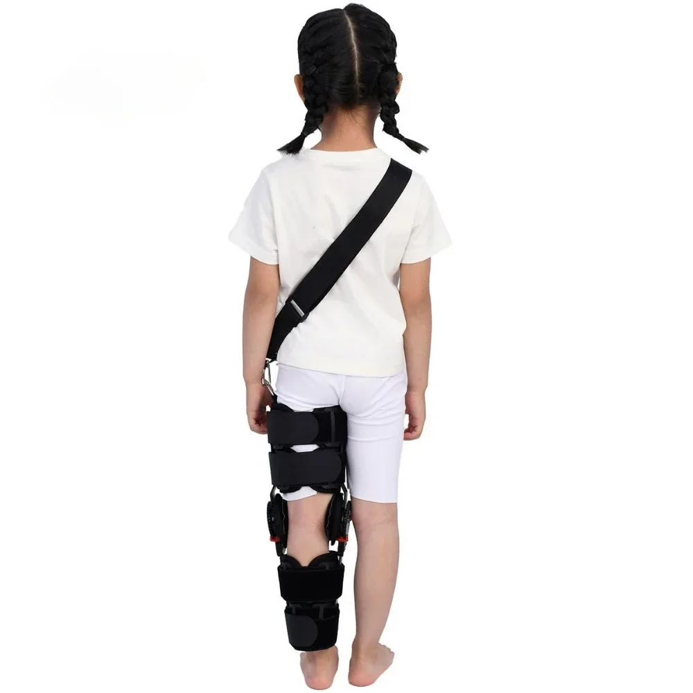 Medical Children\'s knee Fixation Supports Adjustable Knee Brace Hinged Stabilizer Recovery Supports Ligament Sport Injury Splint