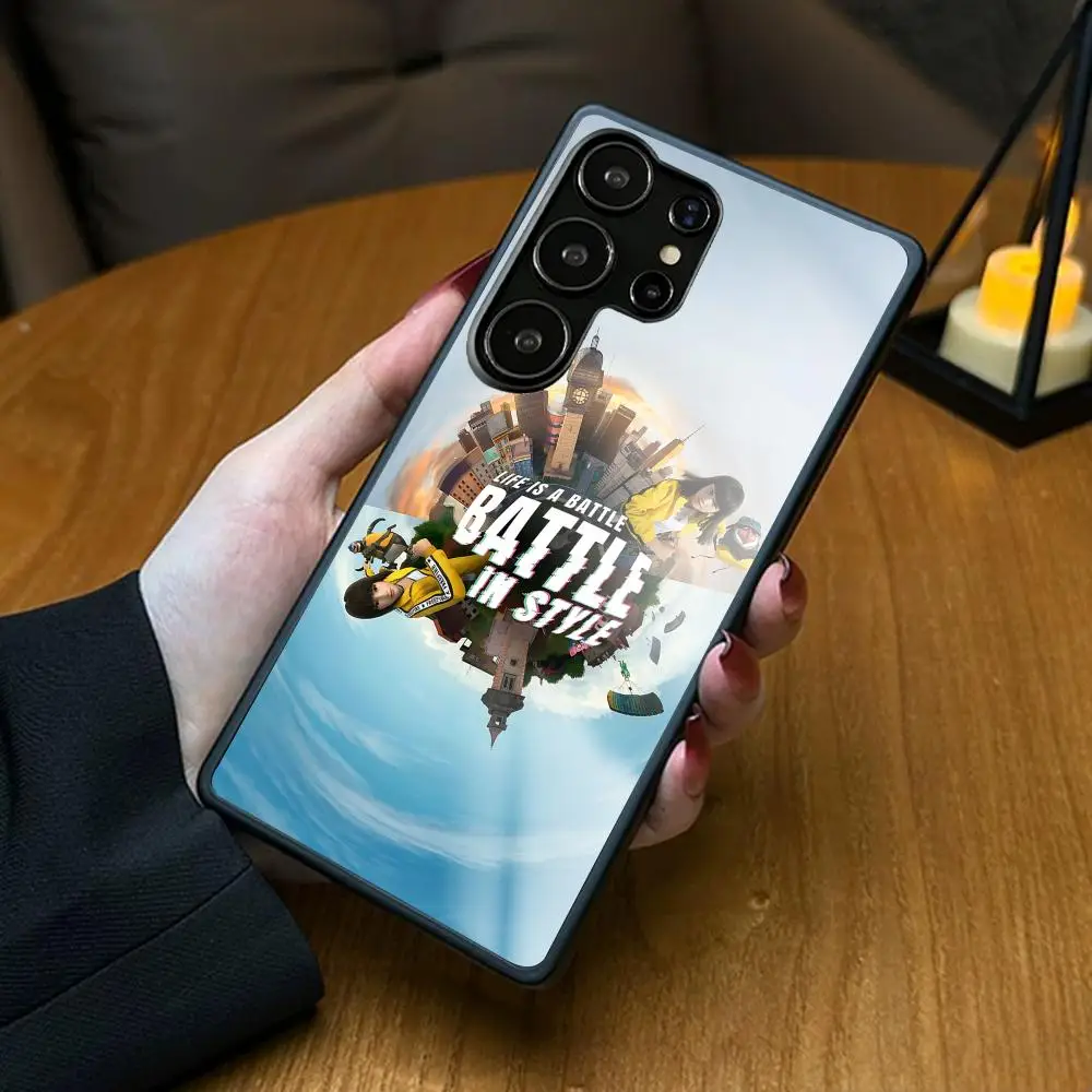 Hot Free Fire Design Pattern Phone Case For Samsung S26 S25 S24 S23 S22 S21 Plus Ultra Fold A Glass Case