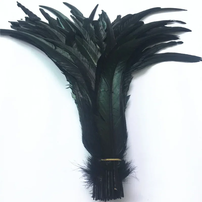 Black Rooster Coque Tail Feather 40-45cm/16-18