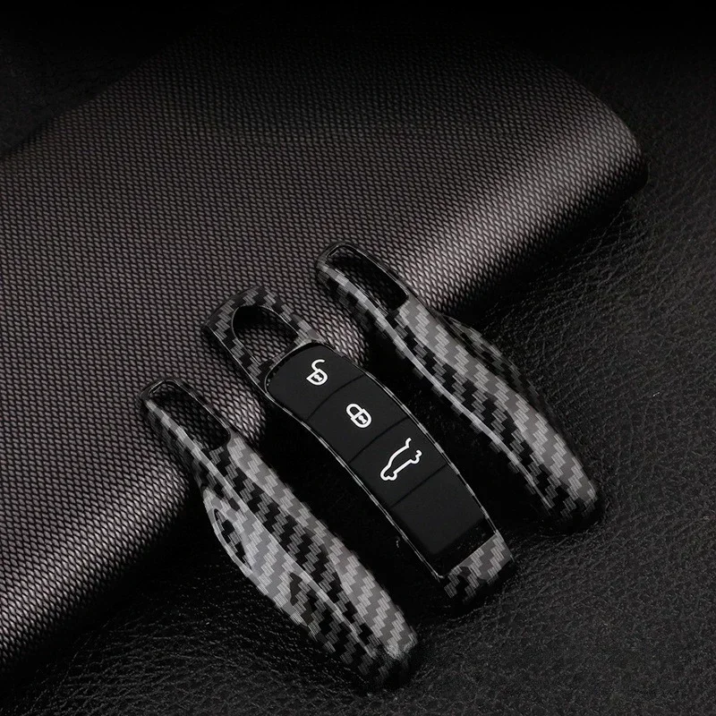 for Porsche Panamera Spyder Carrera Macan Boxster Cayman Cayenne 911 970 981 991 Car Smart Remote Key Case Fob Covers Set Shell