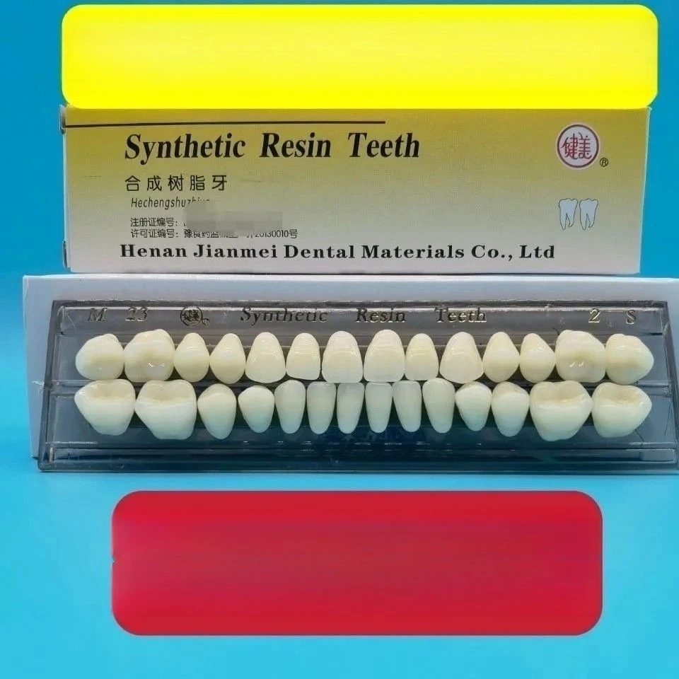 10Bite Row Dentures Dental Oral Materials False Tooth Bodybuilding Multi-color Synthetic Resin False Teeth Independent Packaging