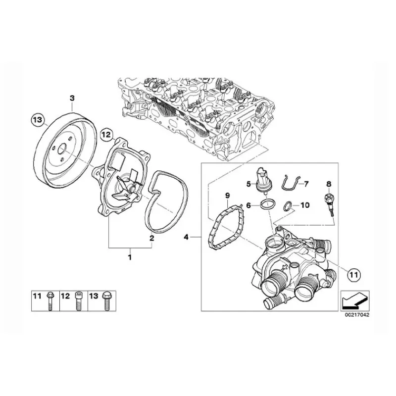 9808646980   Para MINI R56 R55 Peugeot 207 208 308 508 2008 3008 1,4 1,6 16VTi Citroen DS3 C3 carcasa del termostato salida de agua