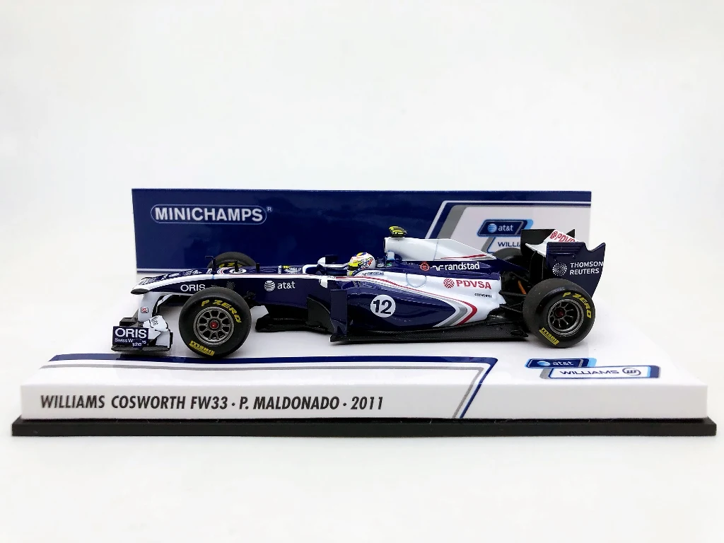 Minichamps 1:43 F1 FW33 2011 Maldonado Simulation Limited Edition Resin Metal Static Car Model Toy Gift