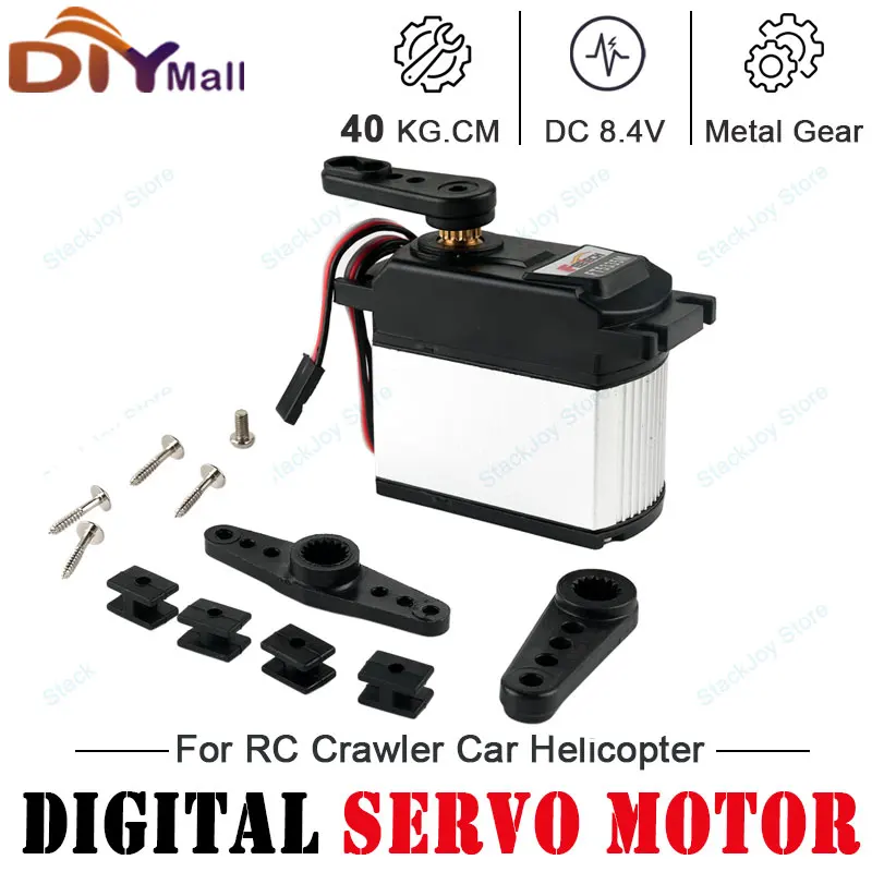 

FT5335M Digital Servo 40kg.cm 8.4V Waterproof 120° Metal Gear Core Motor for RC Crawler Car Helicopter Robot Heavy Duty