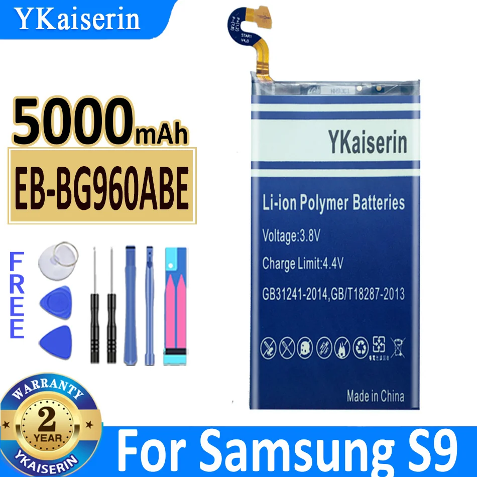 

5000mAh YKaiserin Battery EB-BG960ABE For Samsung GALAXY S9 G9600 Battery EBBG960ABE G960F SM-G960 Replace Phone batteria