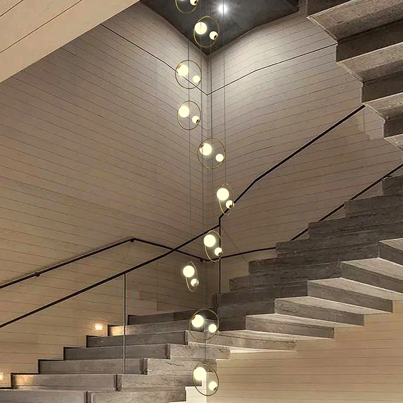 

Modern Home Decor Led Lights Pendant Light Lamps Forstaircase Chandeliers For Living Room Hanging Light Indoor Lighting
